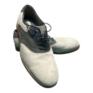 Johnston & Murphy Men's Gray & Black saddle Shoes